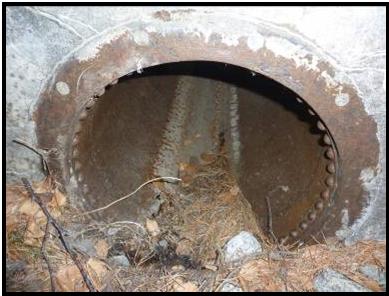 dpart de la conduite de captage